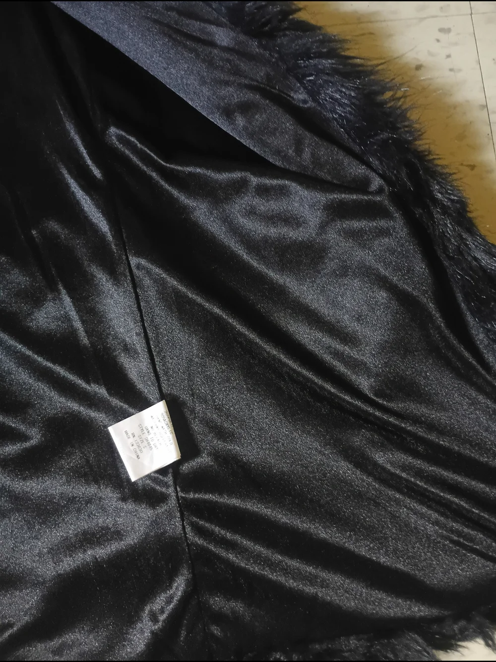 Dani Collection Vintage Women's Black Faux Fur Vest